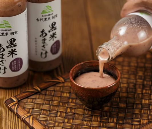 【残留農薬ゼロ】魚沼産コシヒカリ 黒米あまざけ/500ml/4本