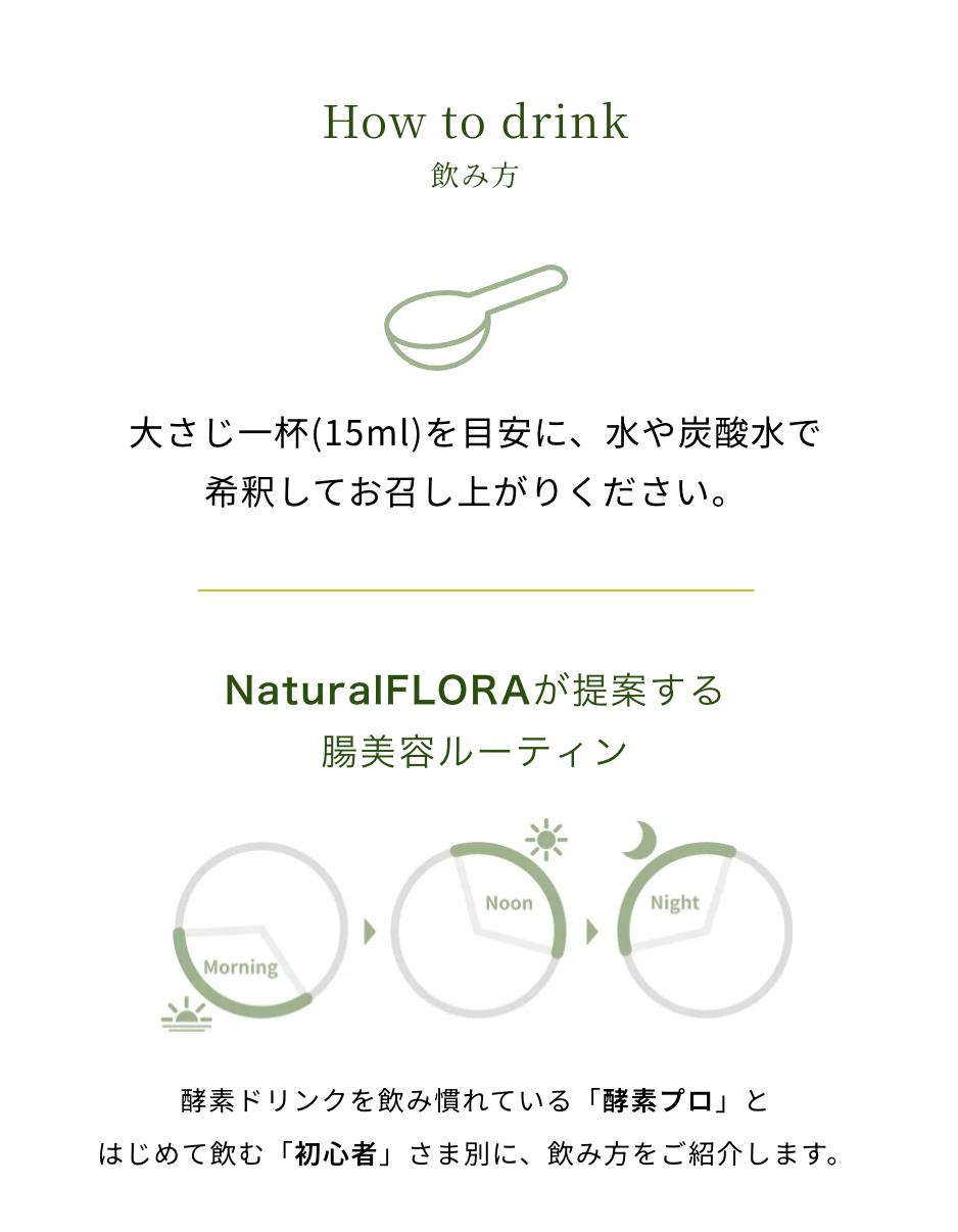 酵素ドリンク【Natural FLORA】酵素原液100%・添加物保存料不使用・発酵腸活
